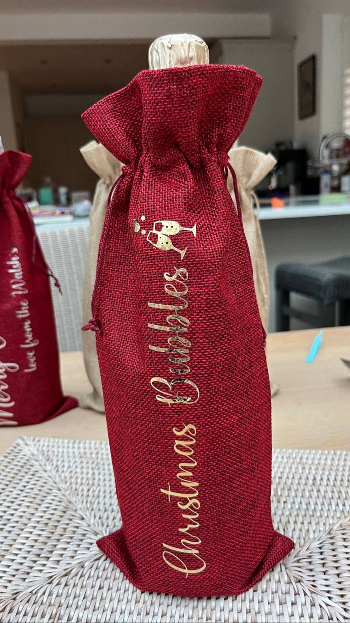 Personalised Wine Bags