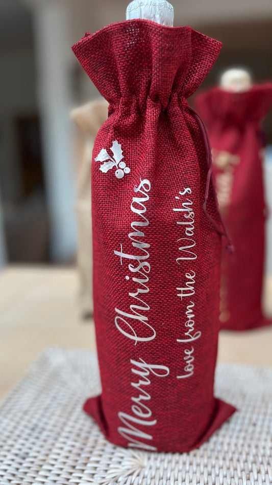 Personalised Wine Bags