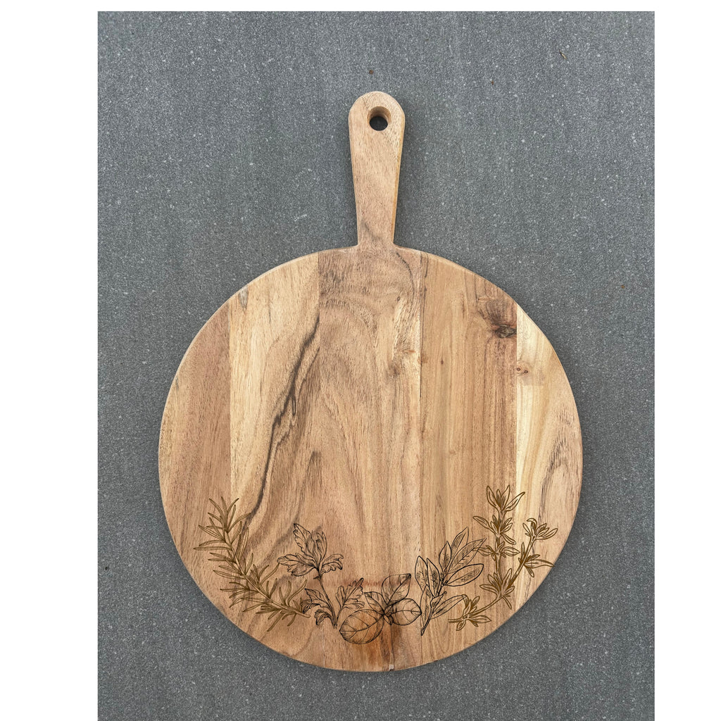 Engraved Acacia Pizza Board