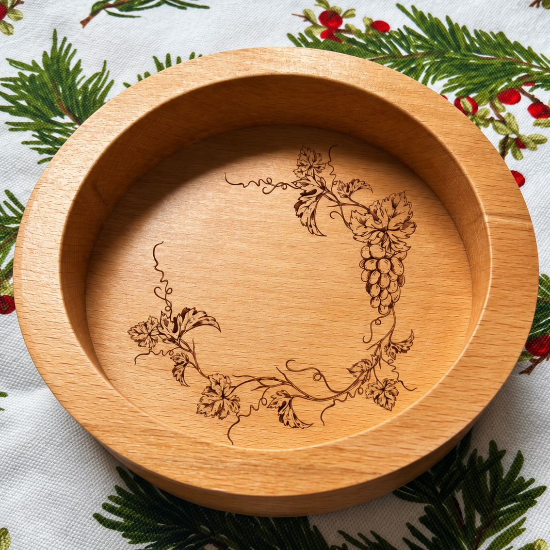 Personalised Wooden Wine Bottle Coaster