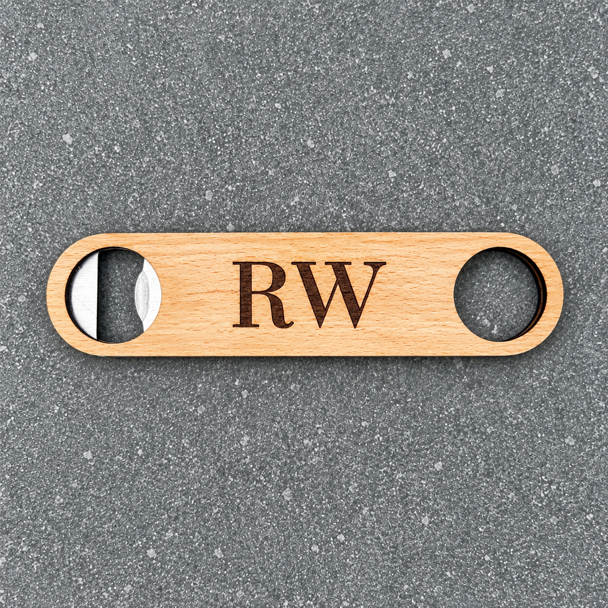 Engraved Wooden Bar Blade