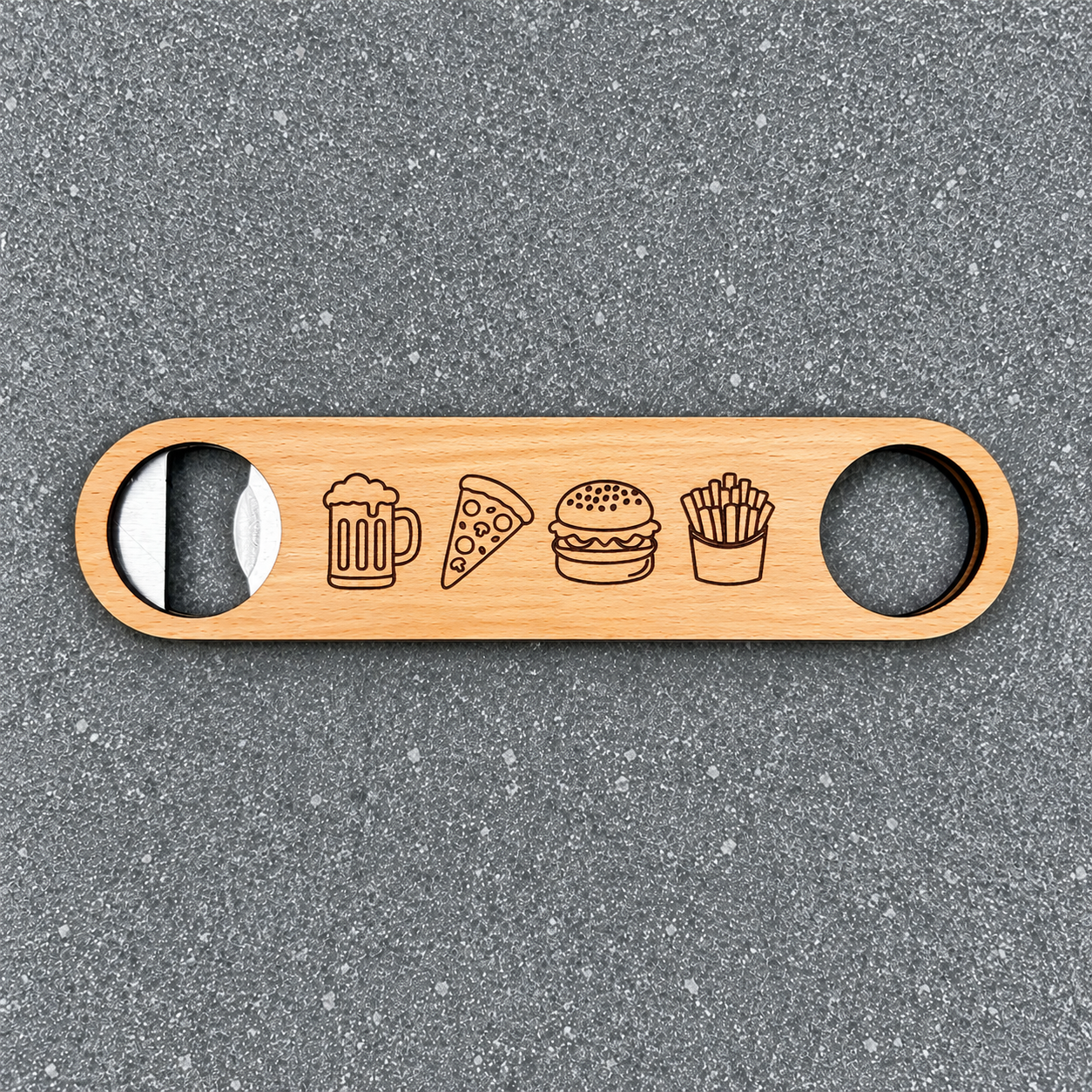 Engraved Wooden Bar Blade