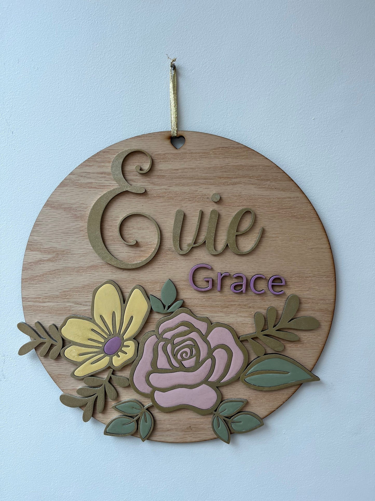 Personalised Wooden Name Sign