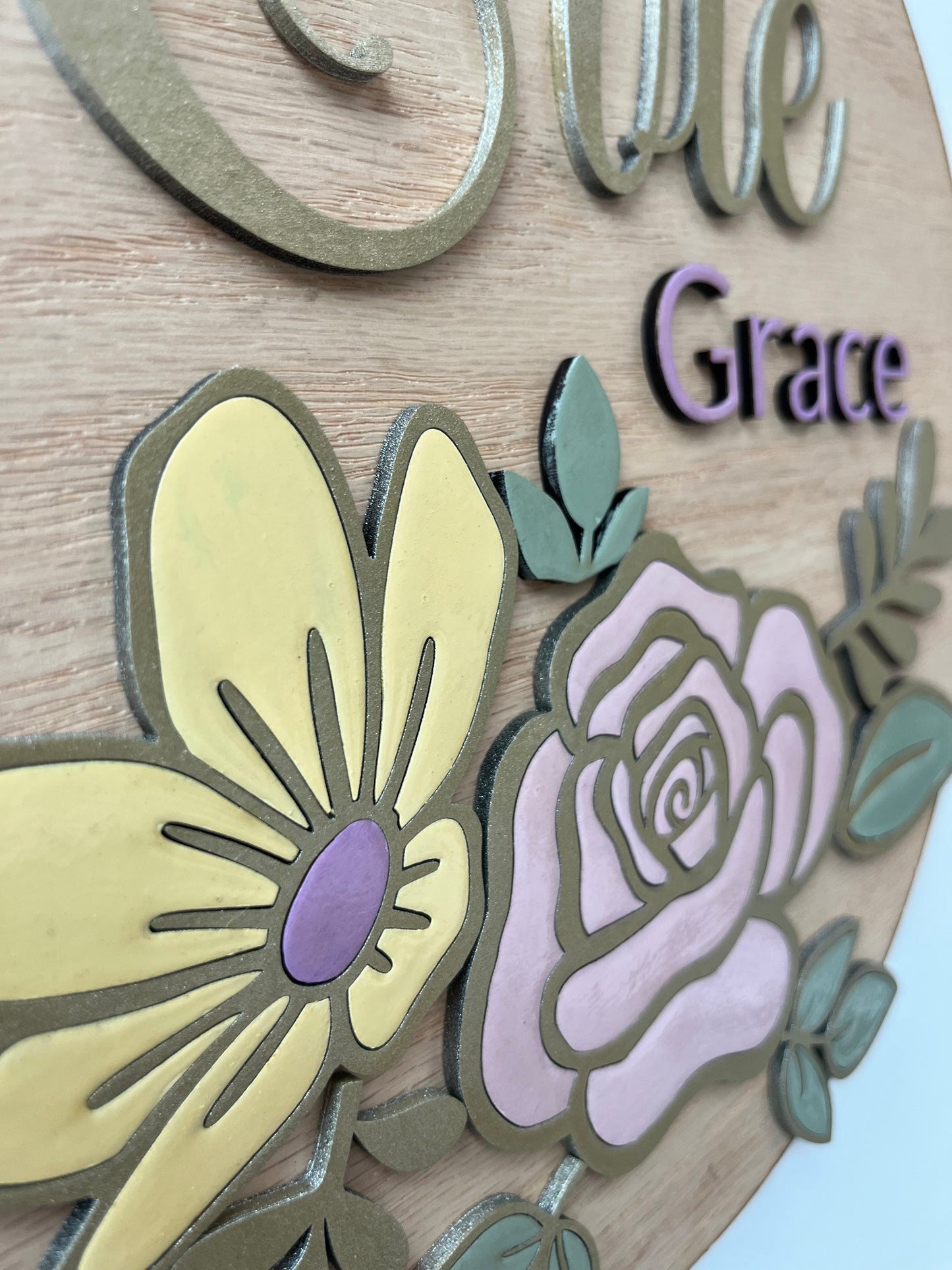 Personalised Wooden Name Sign