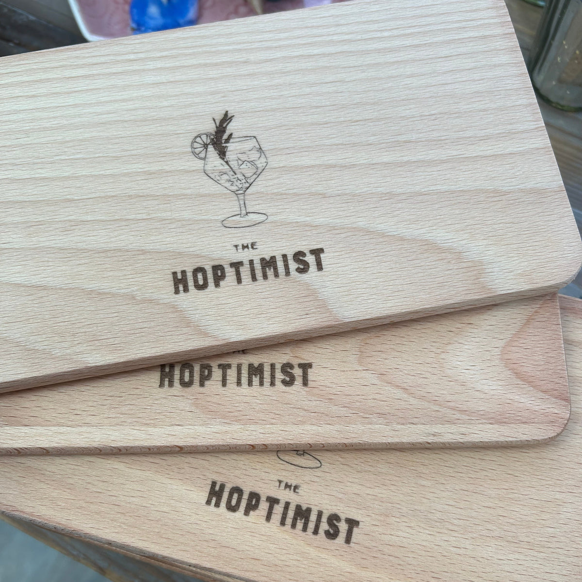 Branded Small Wooden Serving Boards – Custom Logo Engraving