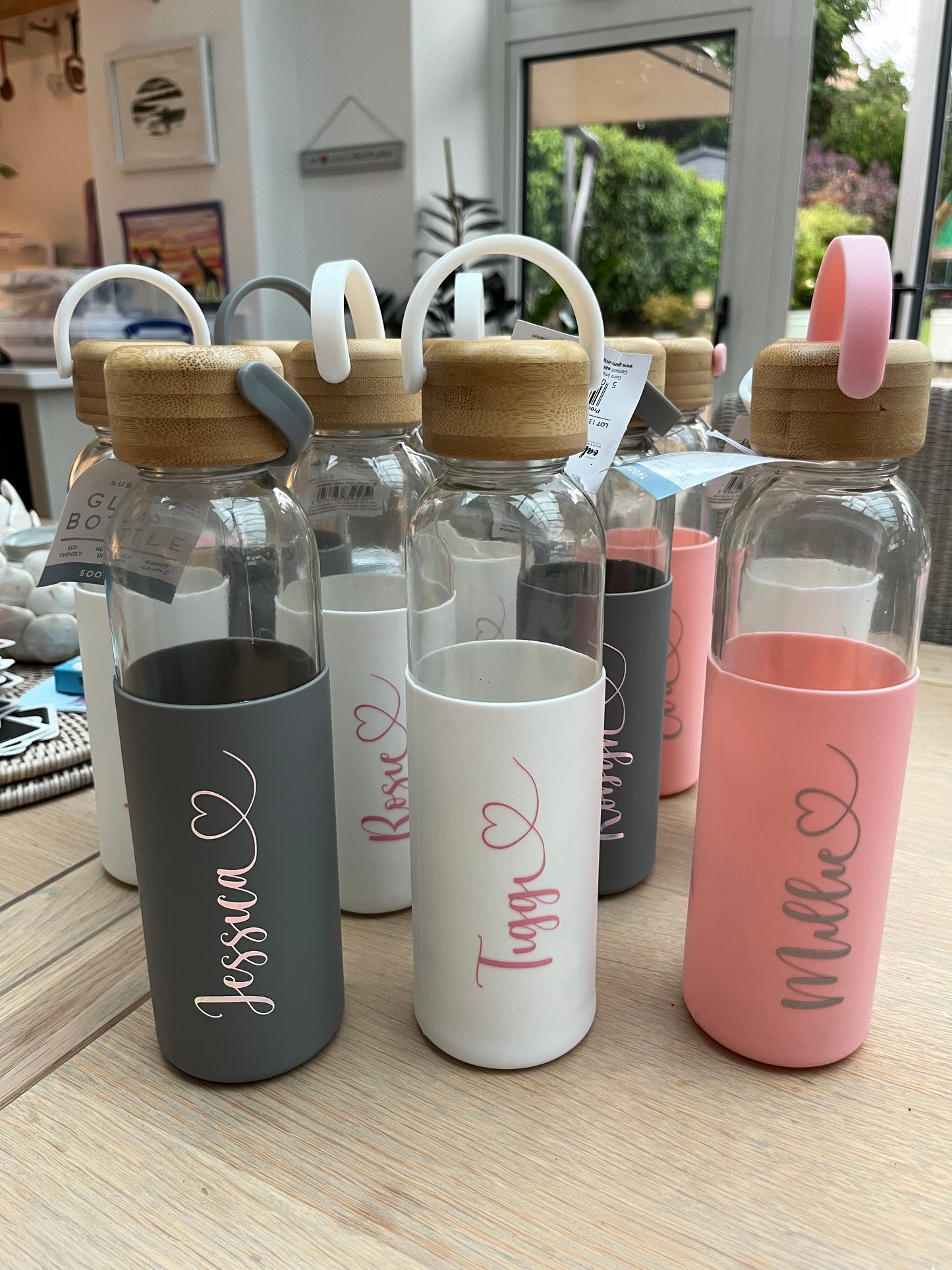 Personlised Water Bottles with Silicone Sleeve