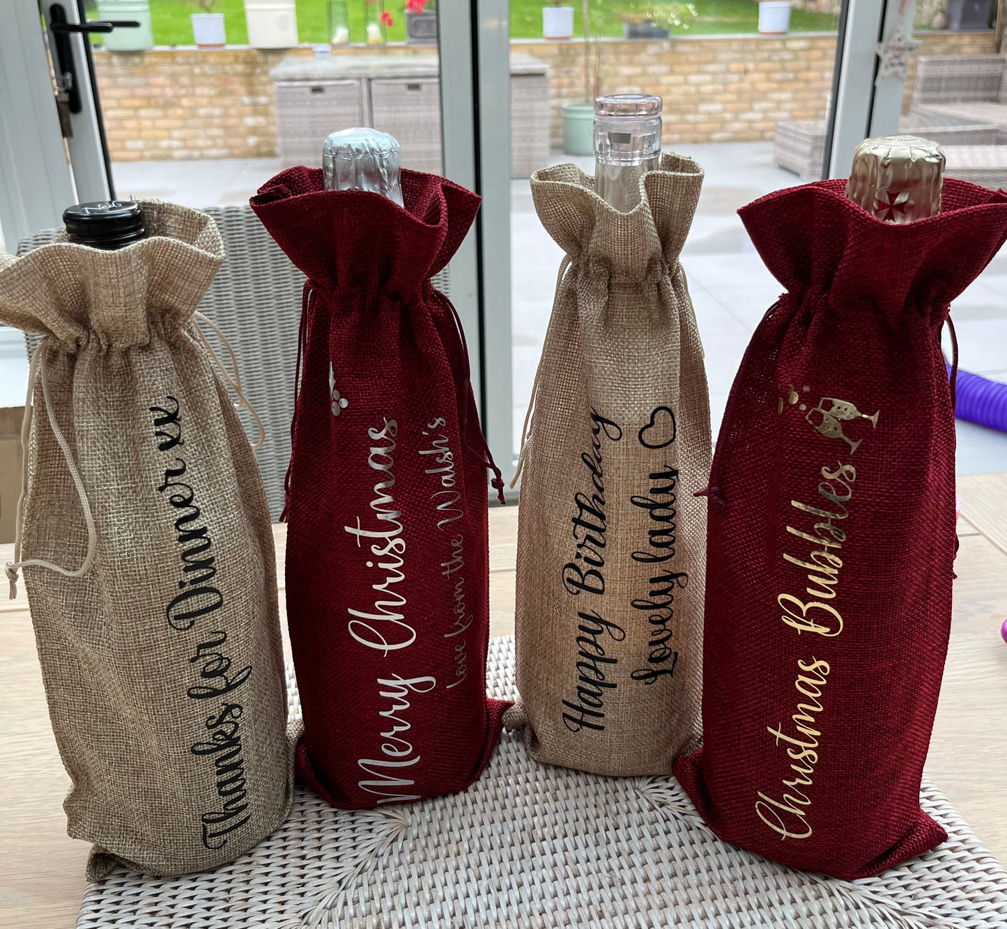 Personalised Wine Bags