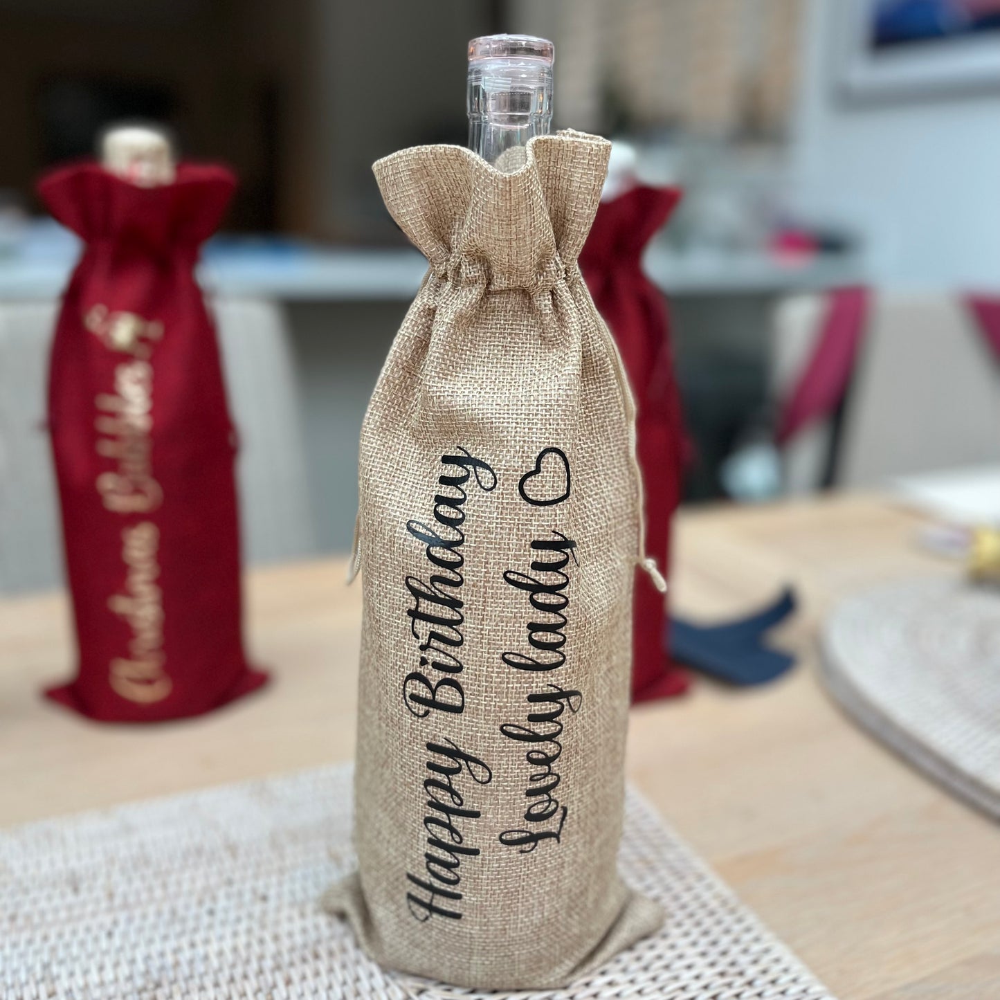 Personalised Wine Bags