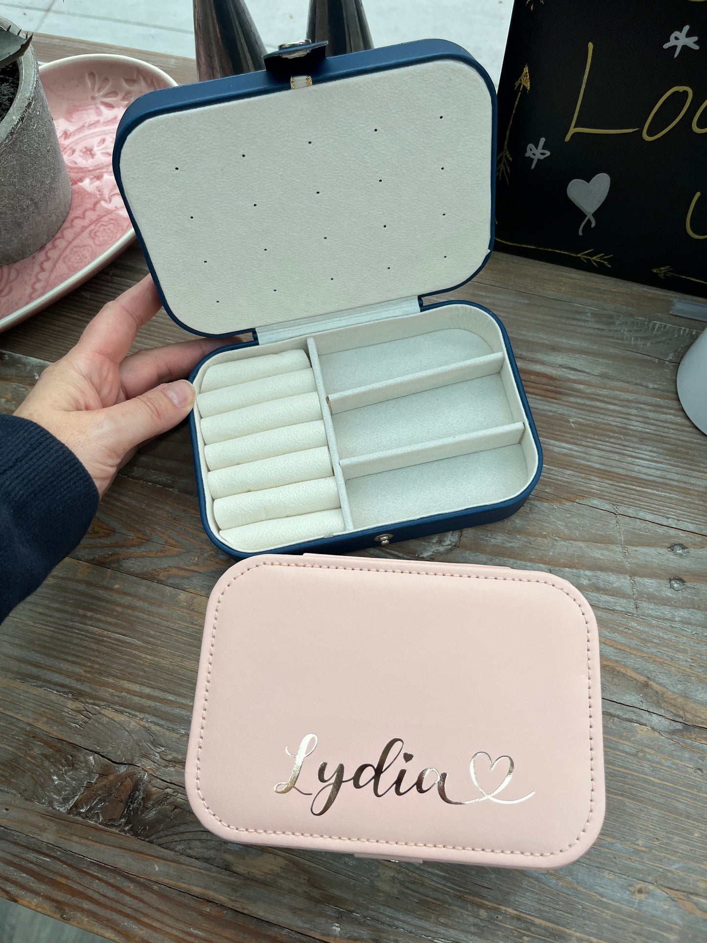 Medium personalised Jewellery Box