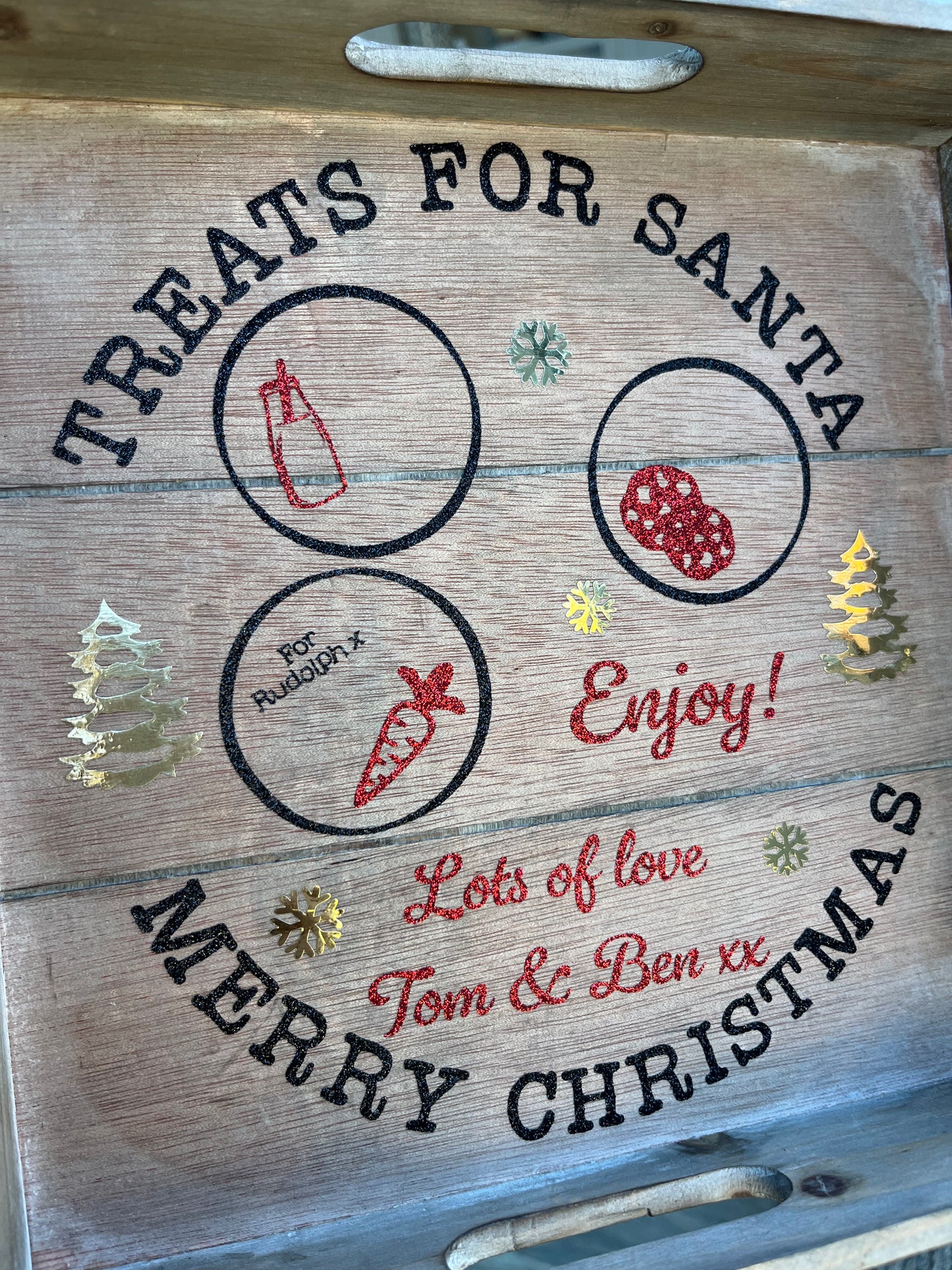 Personalised Santa Treat Tray