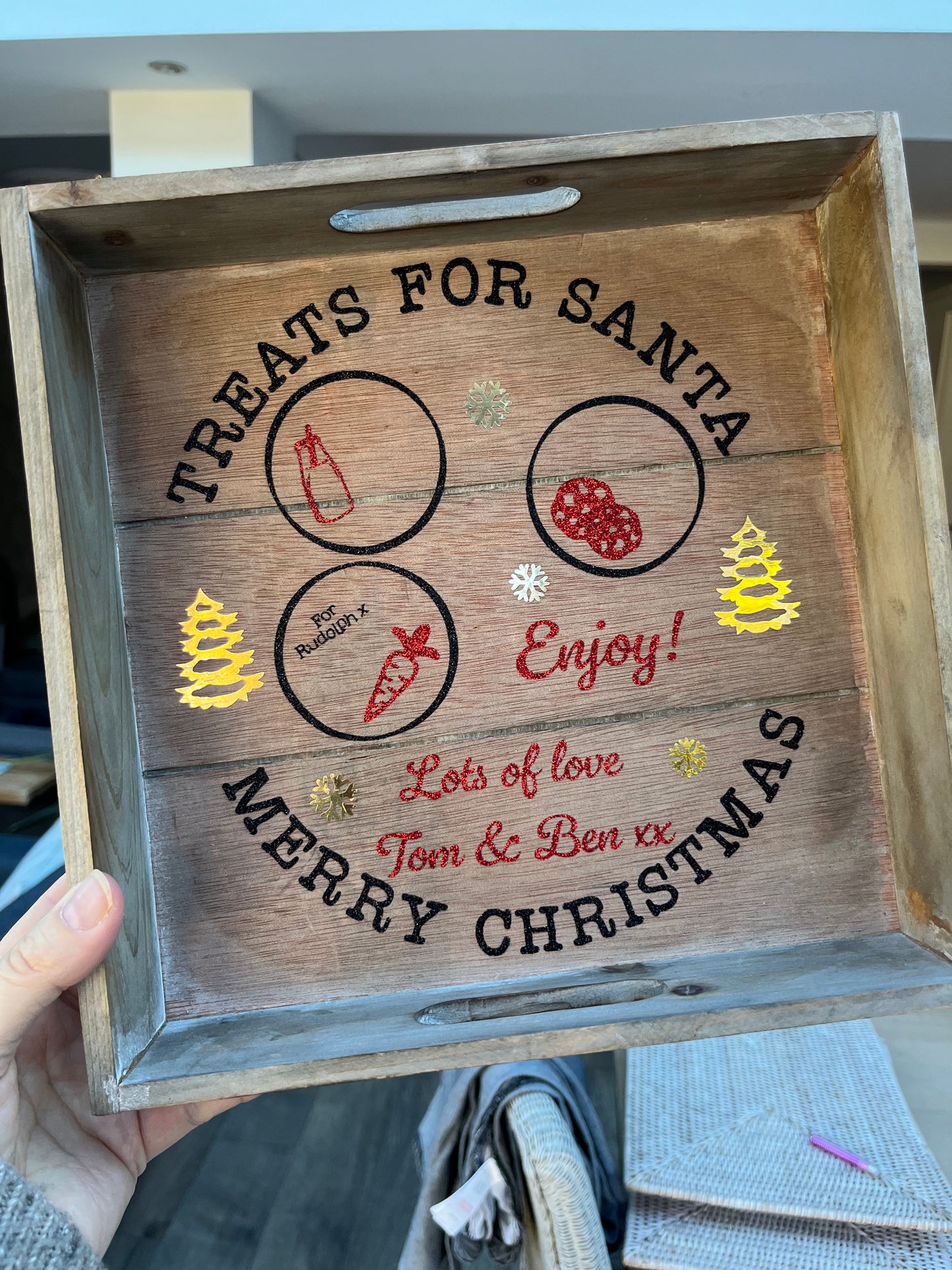 Personalised Santa Treat Tray