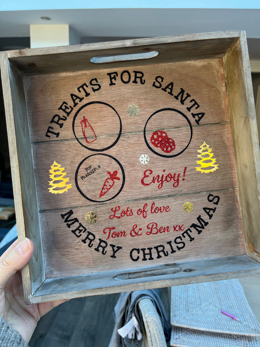 Personalised Santa Treat Tray