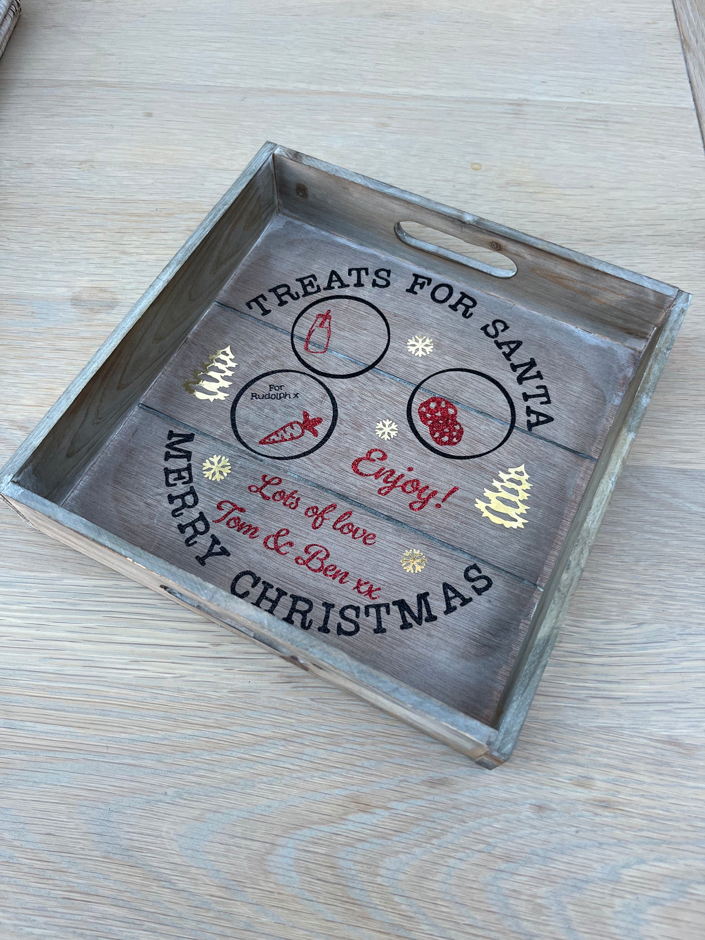 Personalised Santa Treat Tray