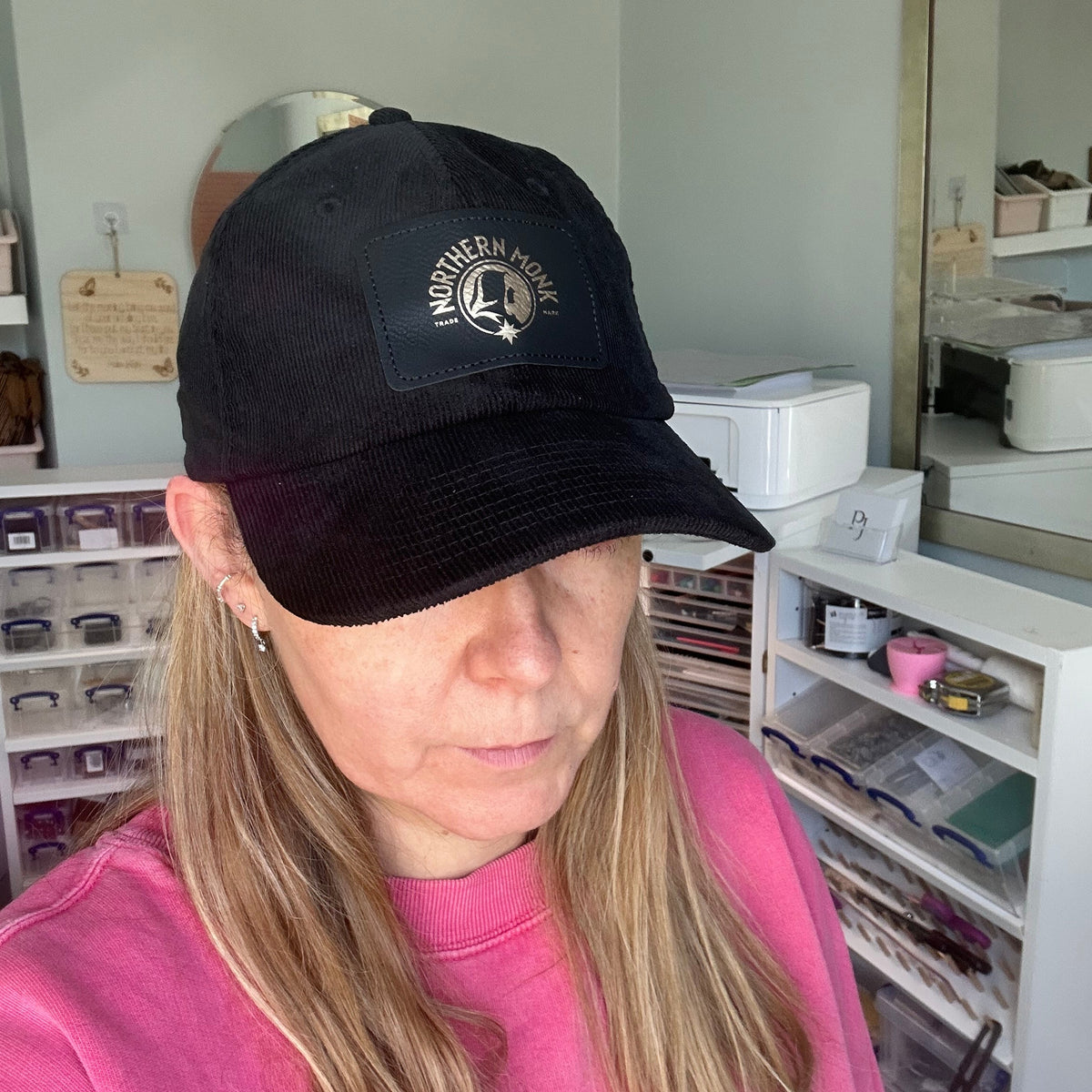 Branded Corduroy Caps – Custom Engraved Patch
