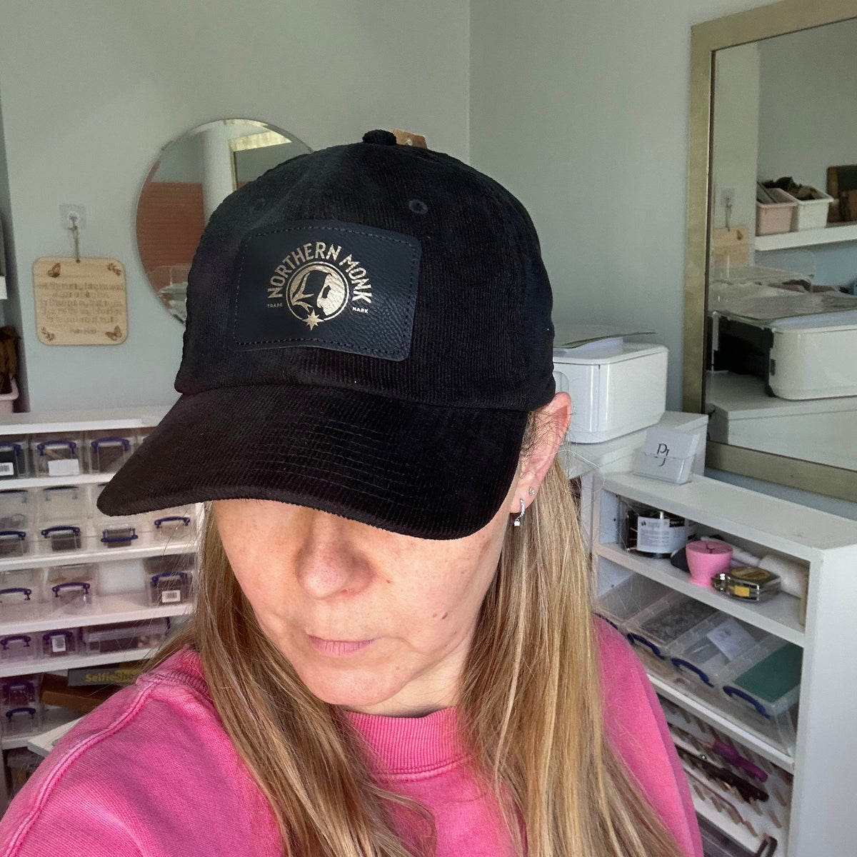 Branded Corduroy Caps – Custom Engraved Patch