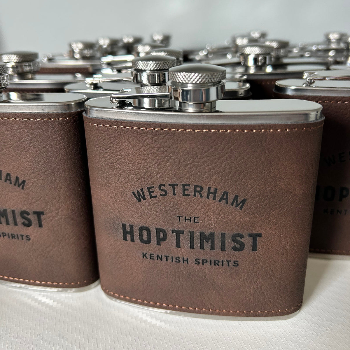 Branded Hip Flask - Custom Logo Engraving