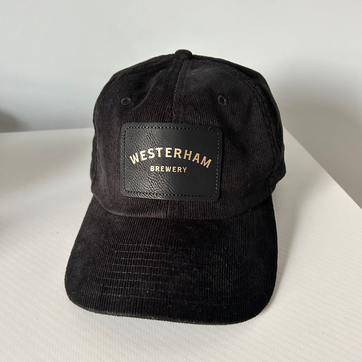 Branded Corduroy Caps – Custom Engraved Patch