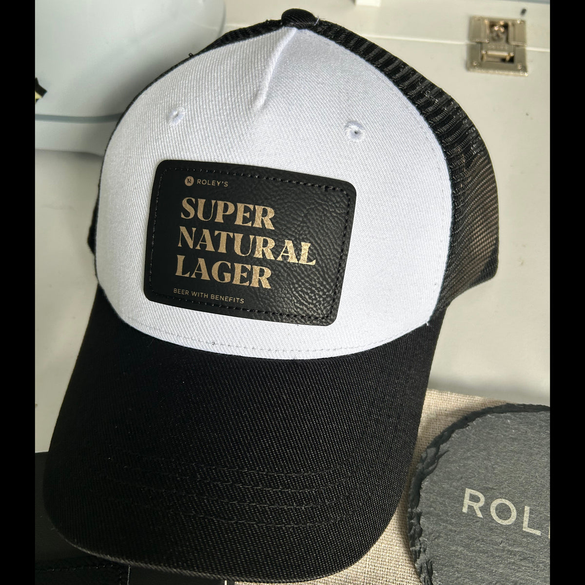Branded Trucker Caps – Custom Engraved Leather-Look Patch