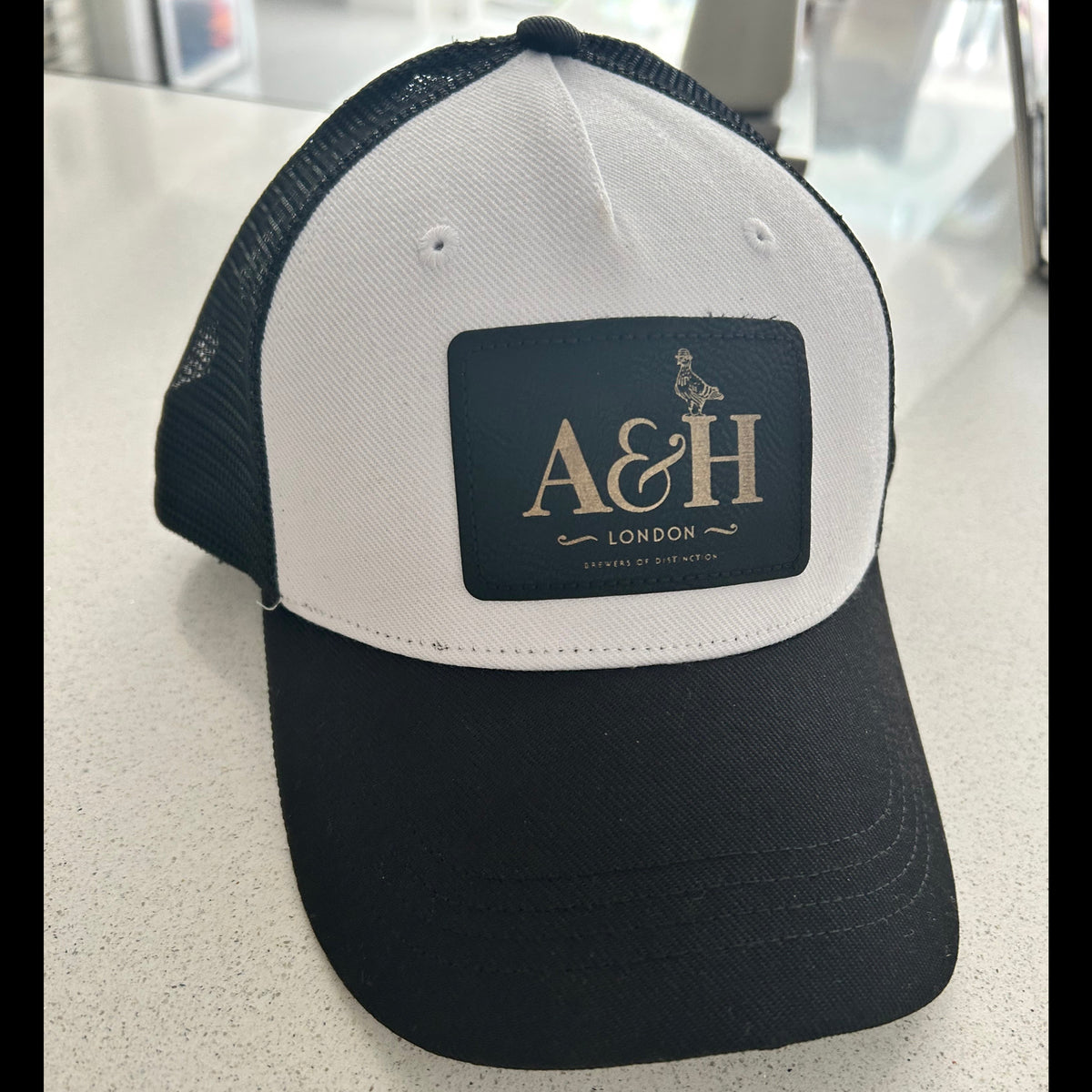 Branded Trucker Caps – Custom Engraved Leather-Look Patch