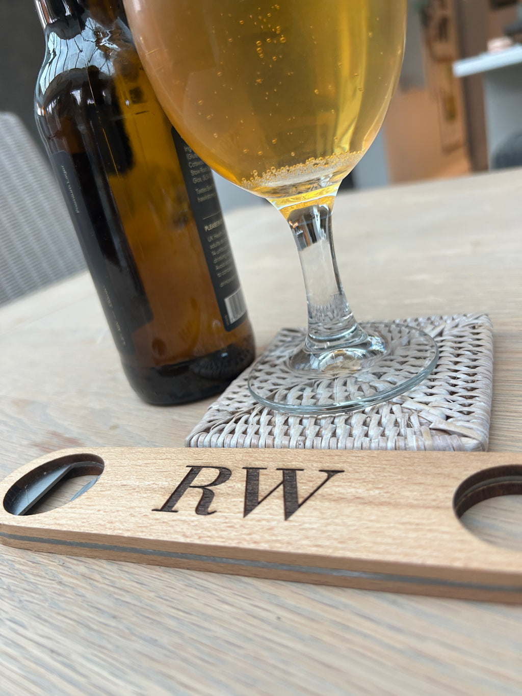 Engraved Wooden Bar Blade