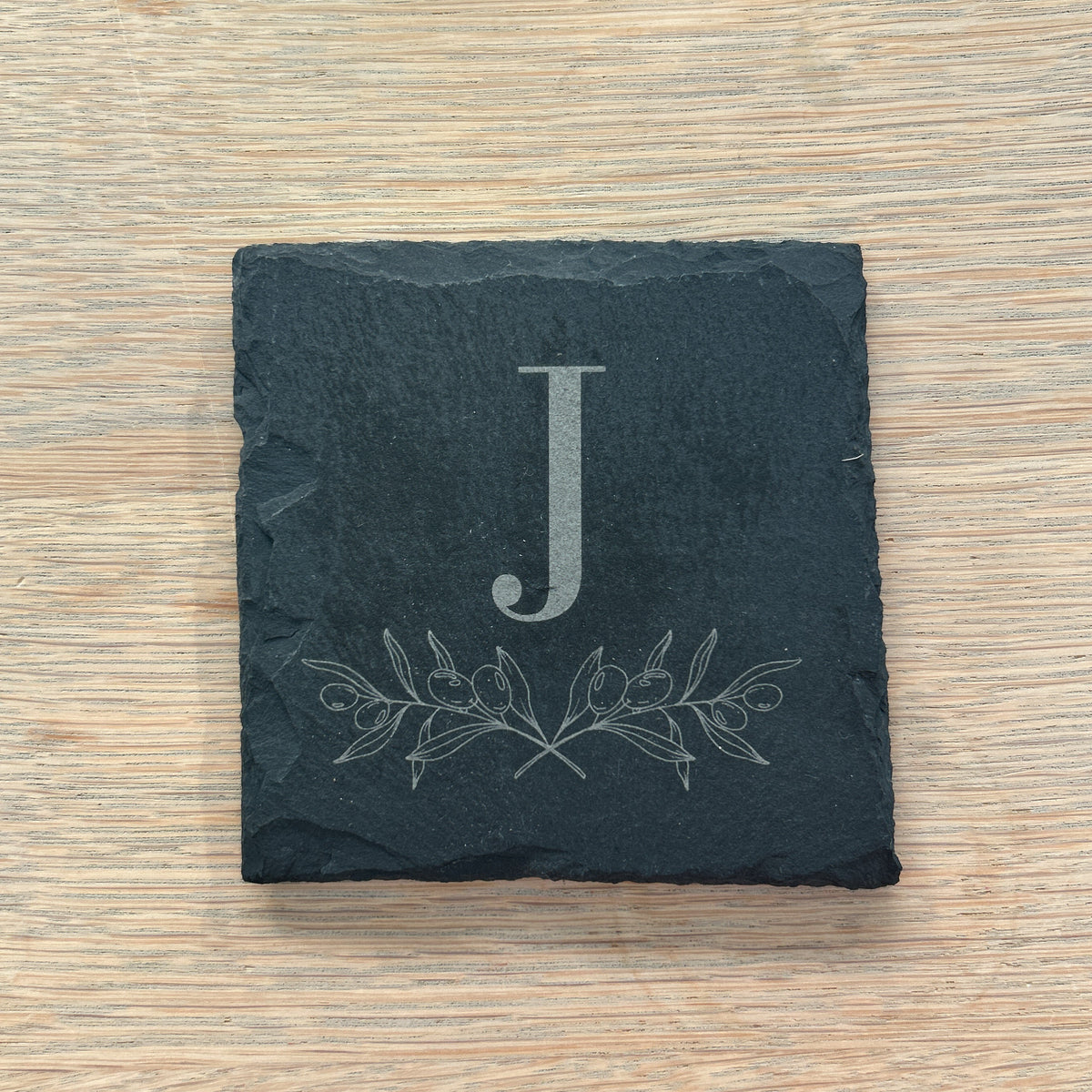 Personalised Initial Slate Coaster