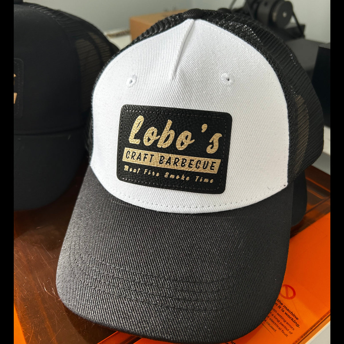 Branded Trucker Caps – Custom Engraved Leather-Look Patch