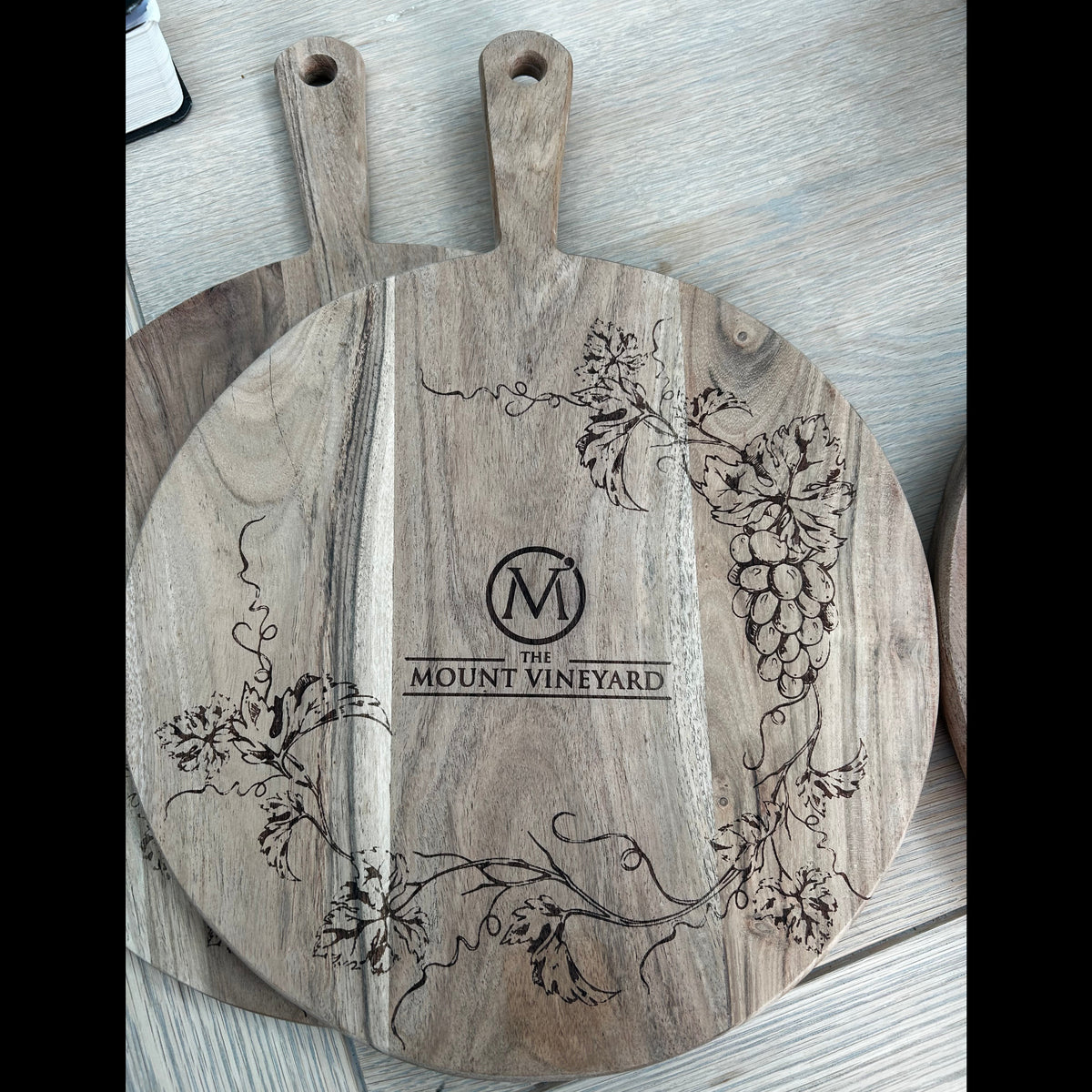 Branded Acacia Wood Serving Boards – Custom Logo Engraving