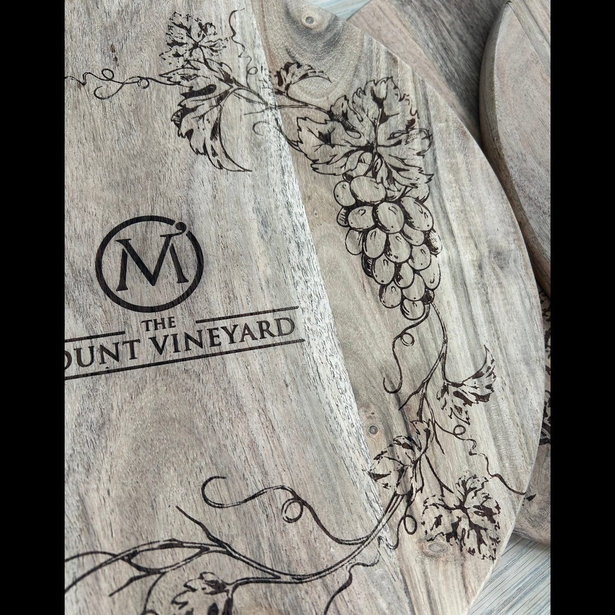 Branded Acacia Wood Serving Boards – Custom Logo Engraving