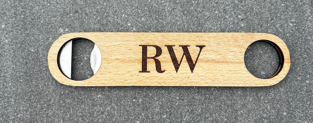 Engraved Wooden Bar Blade