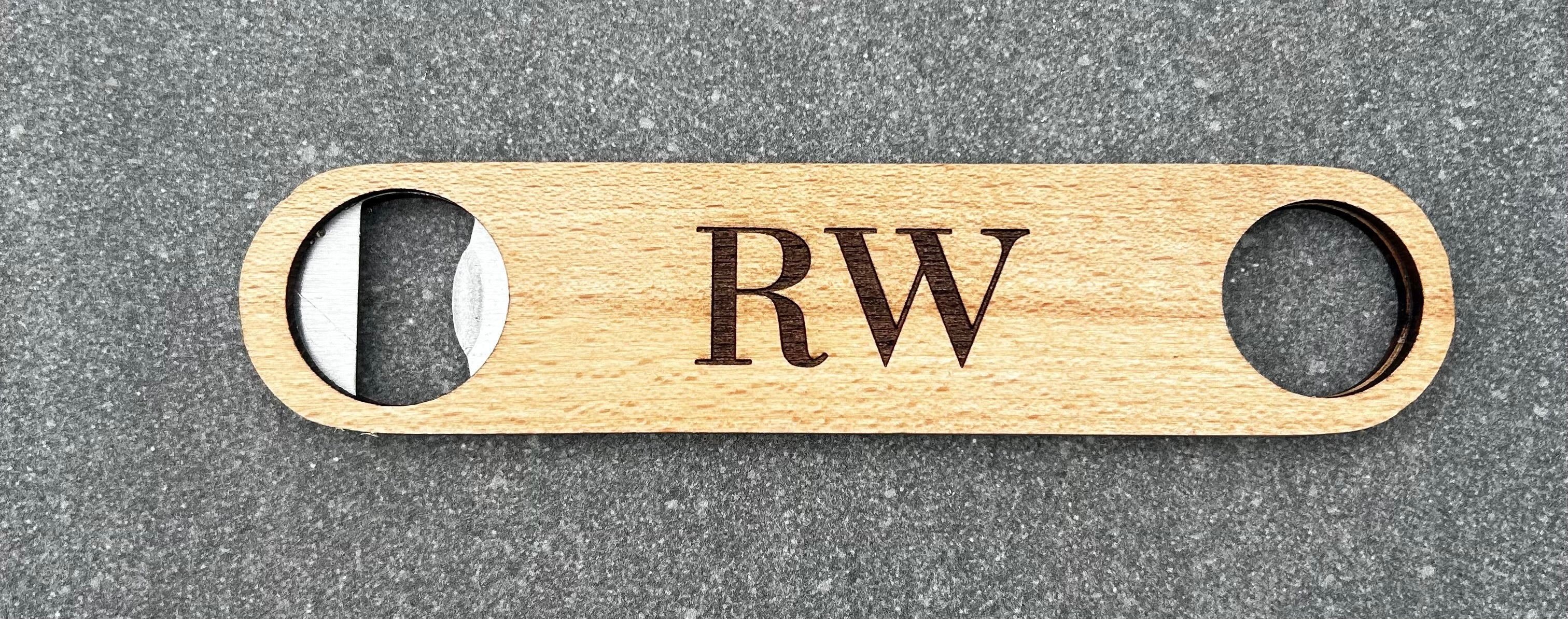 Engraved Wooden Bar Blade