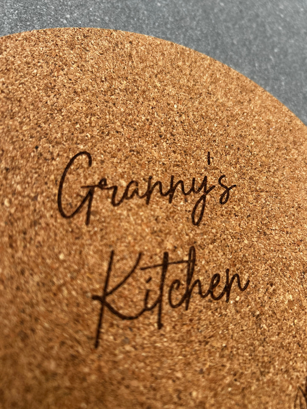 Engraved Cork Pot Stand