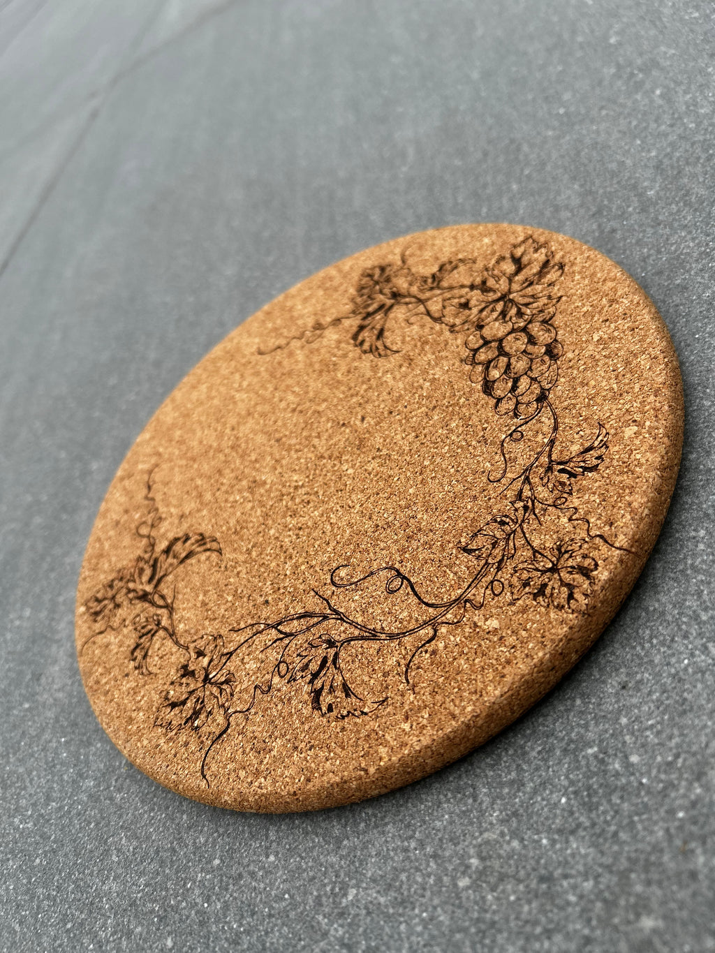 Engraved Cork Pot Stand