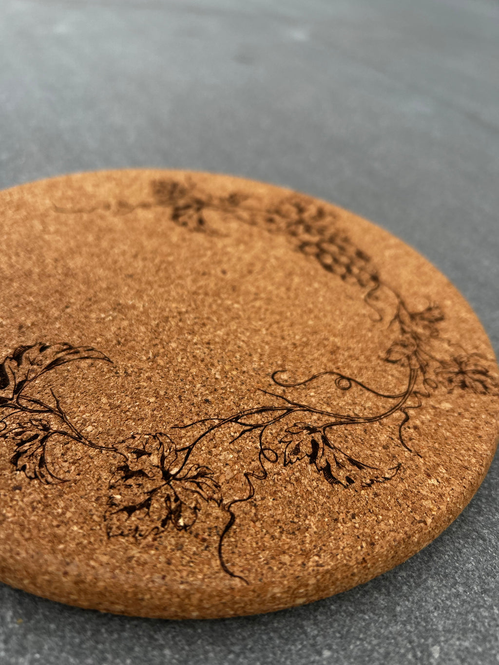 Engraved Cork Pot Stand