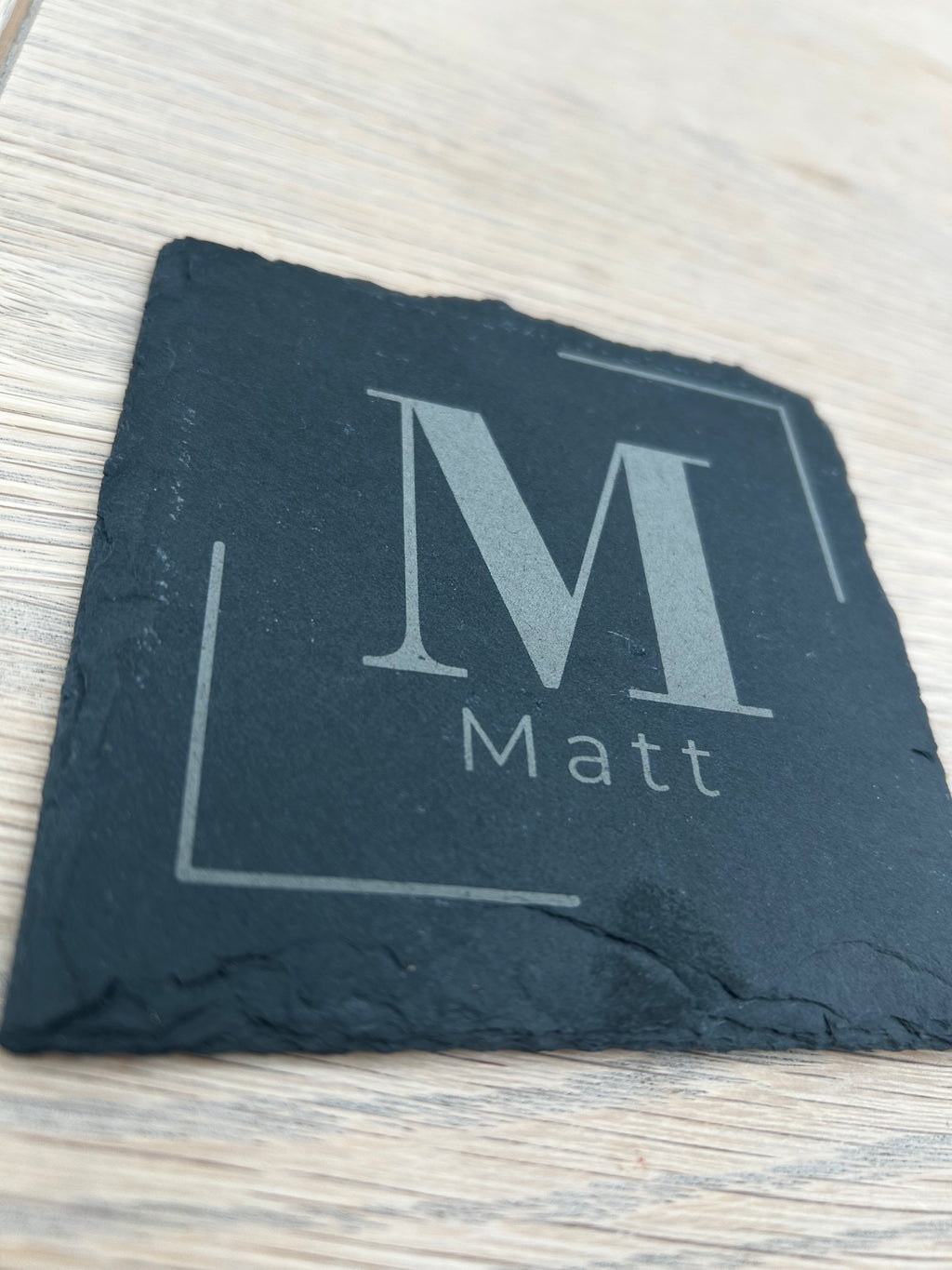 Personalised Initial Slate Coaster