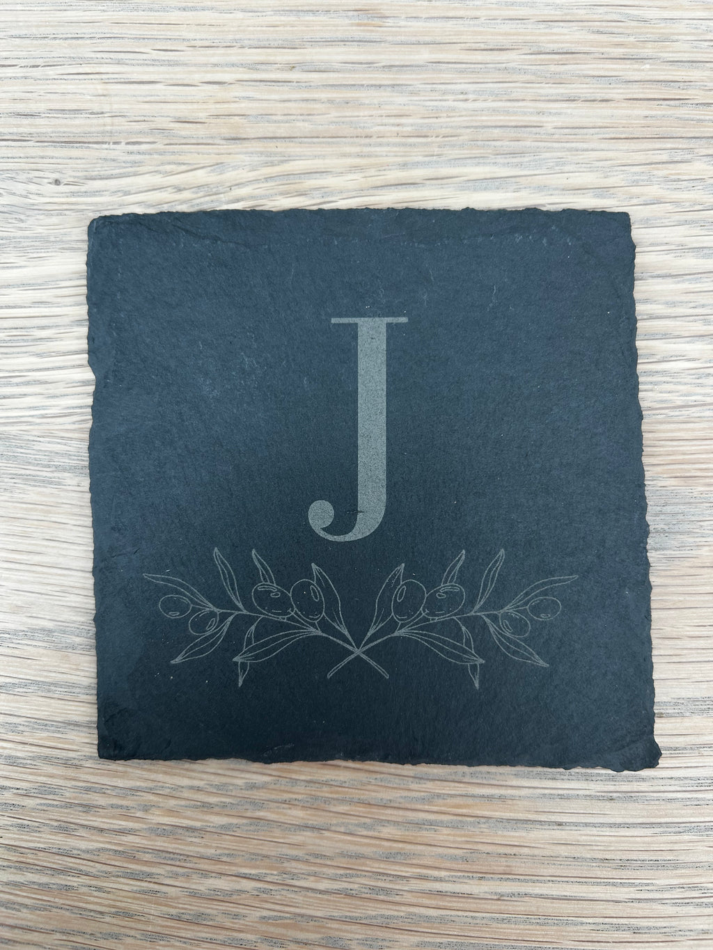 Personalised Initial Slate Coaster