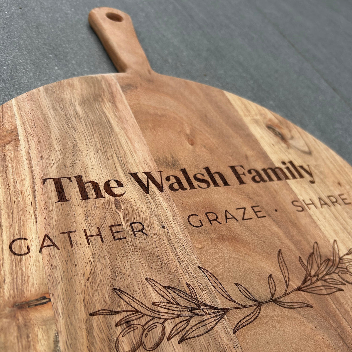 Personalised Acacia Serving Board