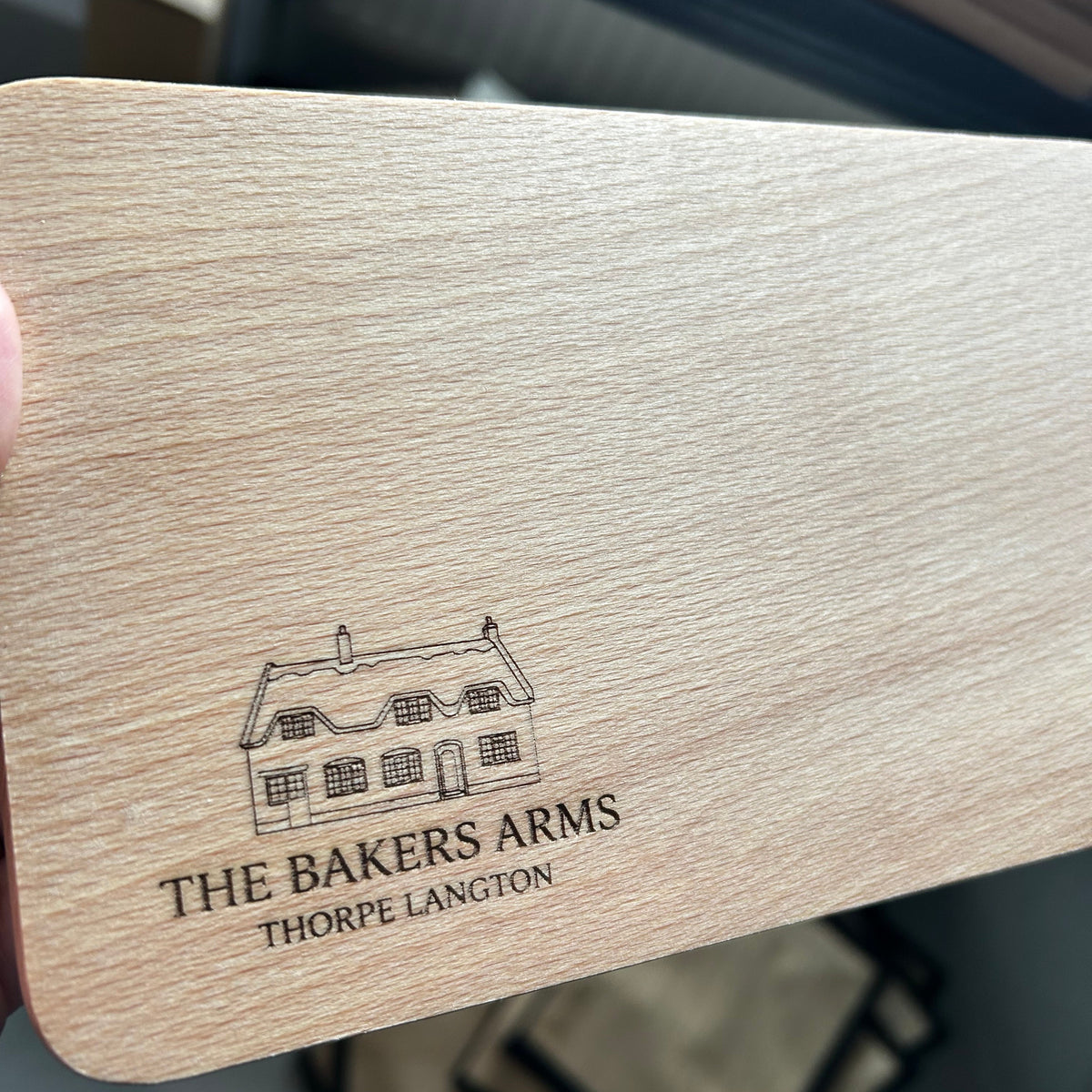 Branded Small Wooden Serving Boards – Custom Logo Engraving