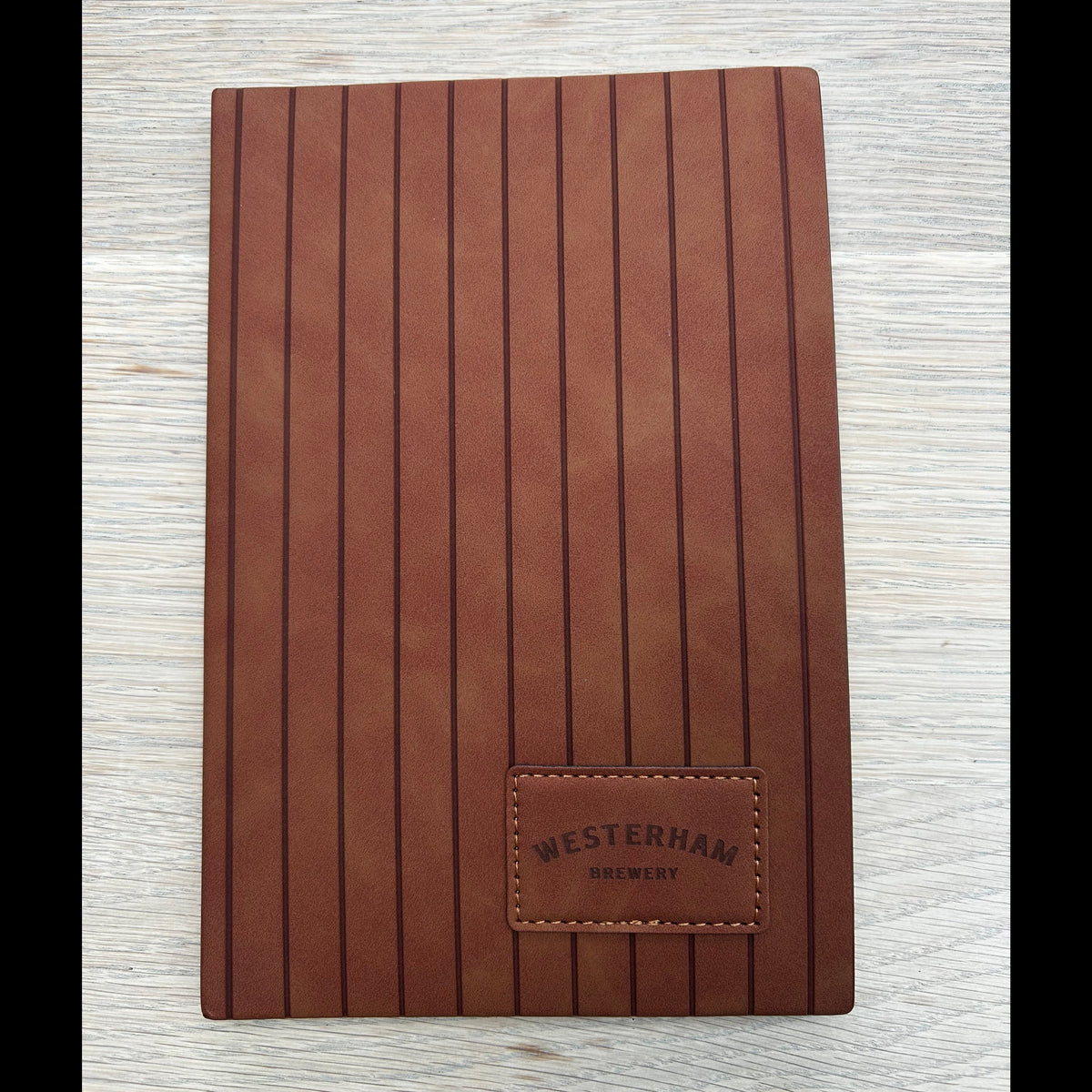 Branded Striped A5 Notebooks – Custom Logo Engraving