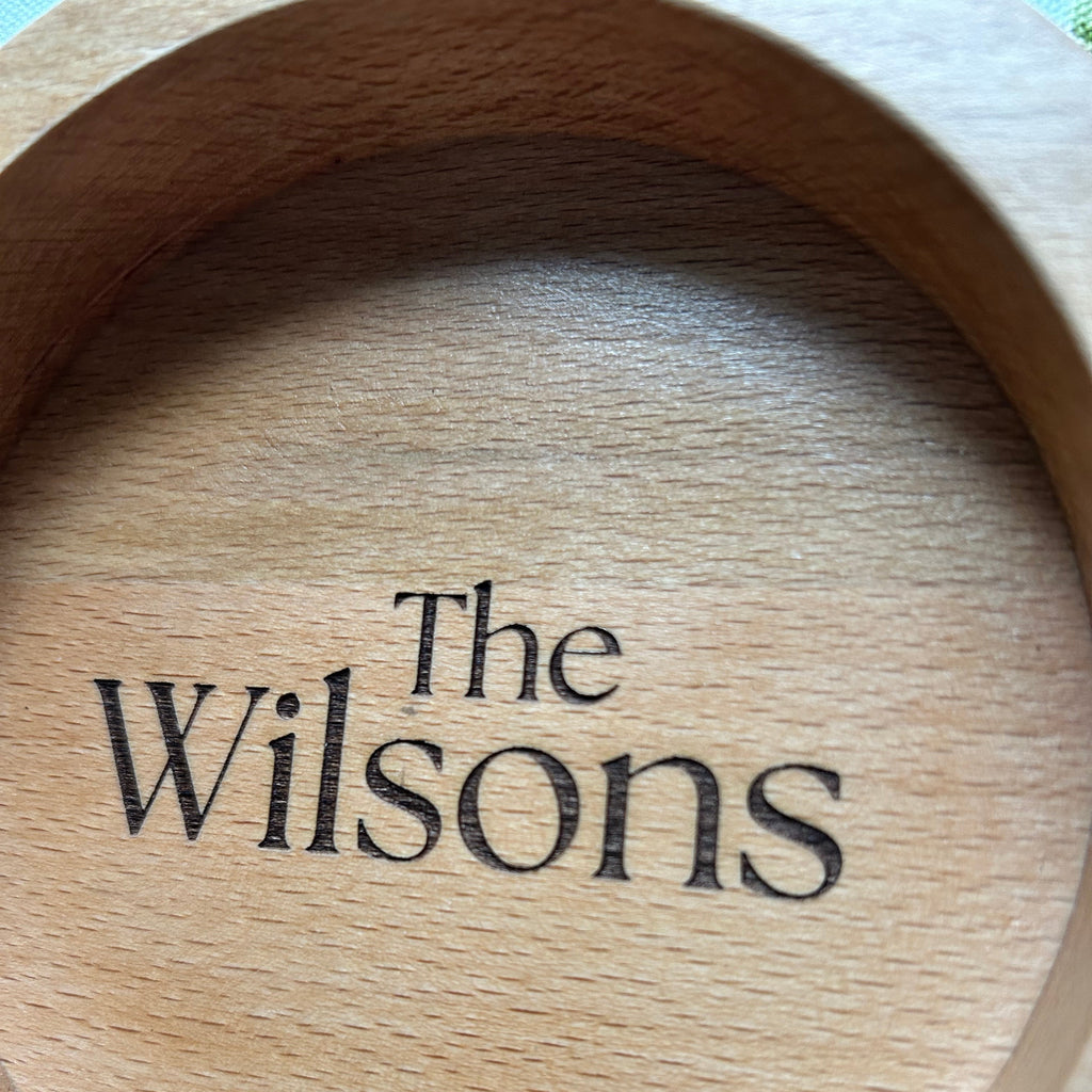 Personalised Wooden Wine Bottle Coaster