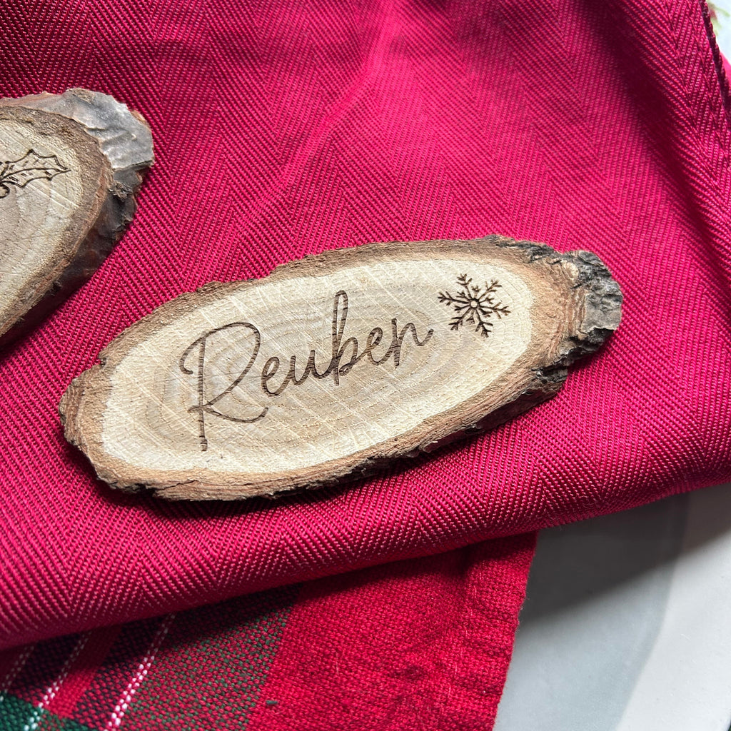 Personalised Wooden Christmas Place Names