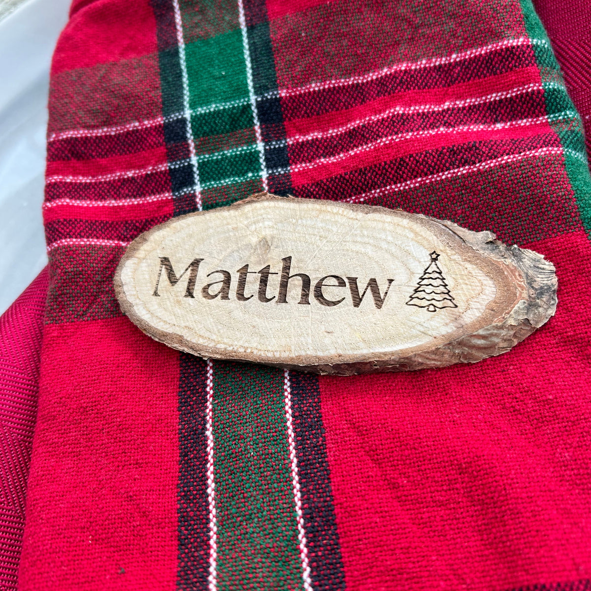 Personalised Wooden Christmas Place Names