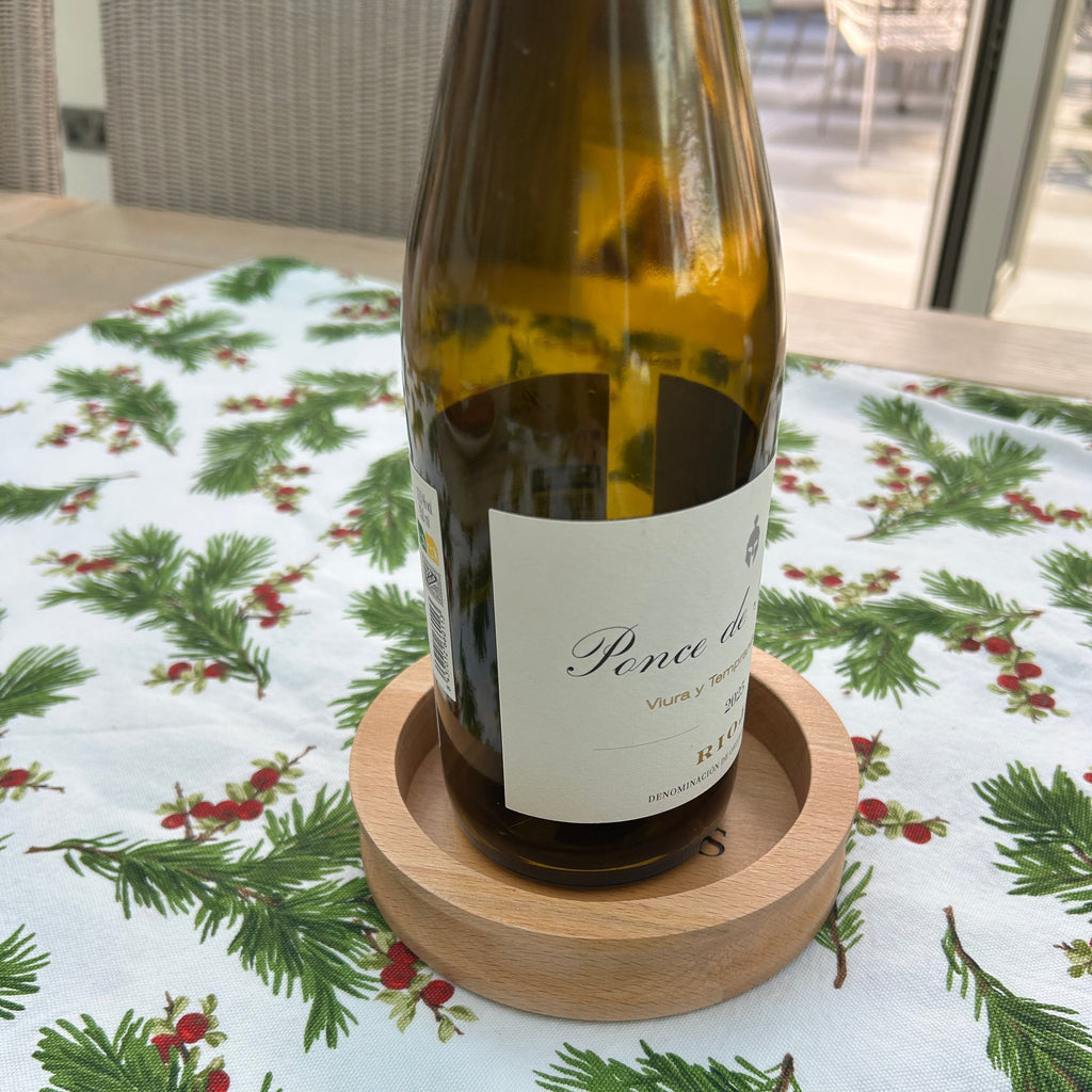 Personalised Wooden Wine Bottle Coaster