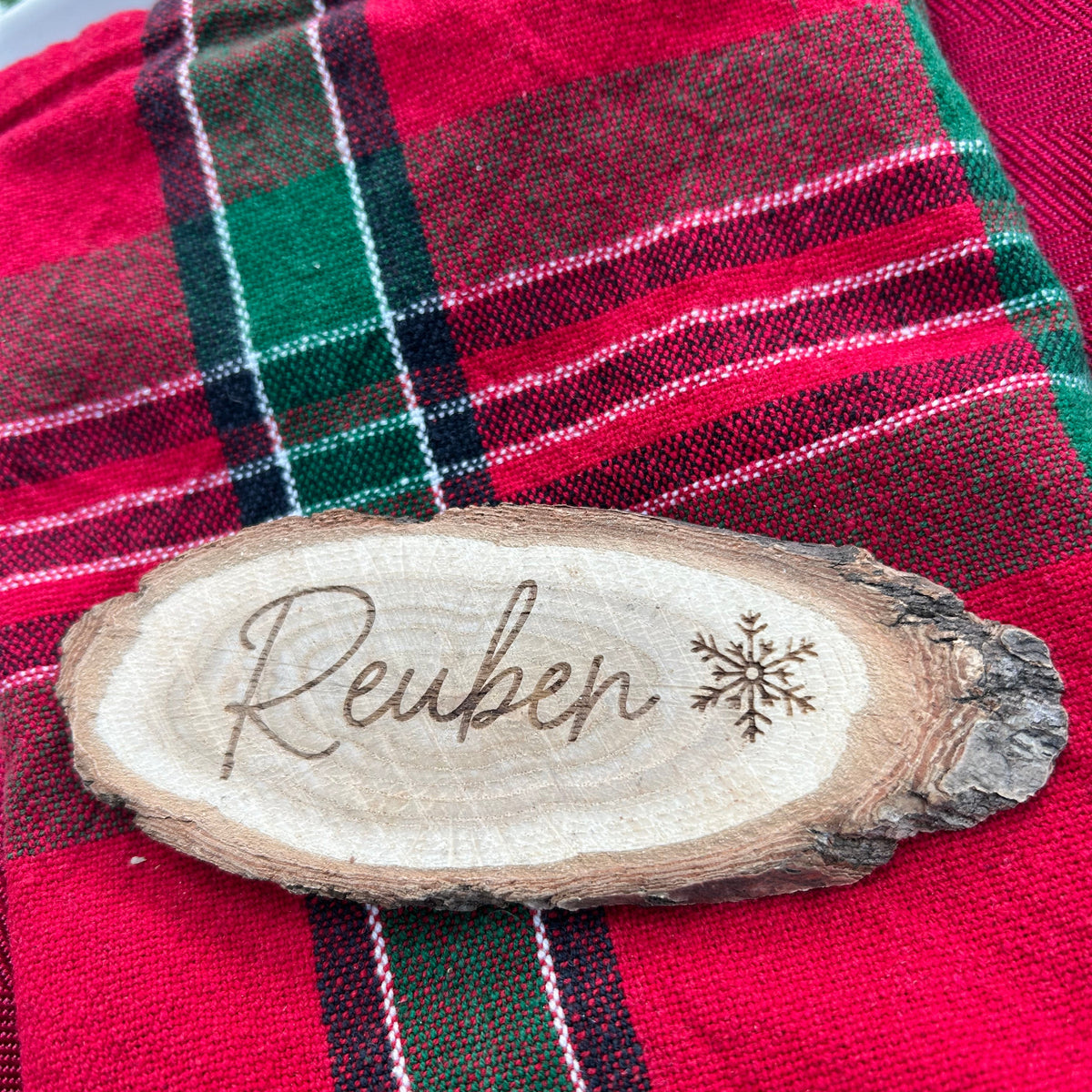 Personalised Wooden Christmas Place Names
