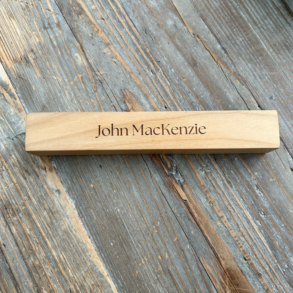 Personalised Beech Pen & Presentation Box