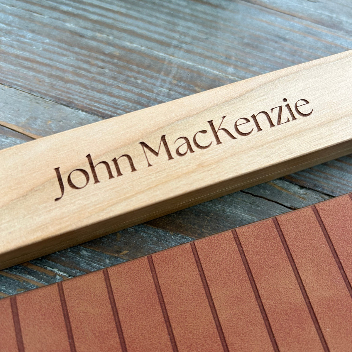 Personalised Beech Pen & Presentation Box
