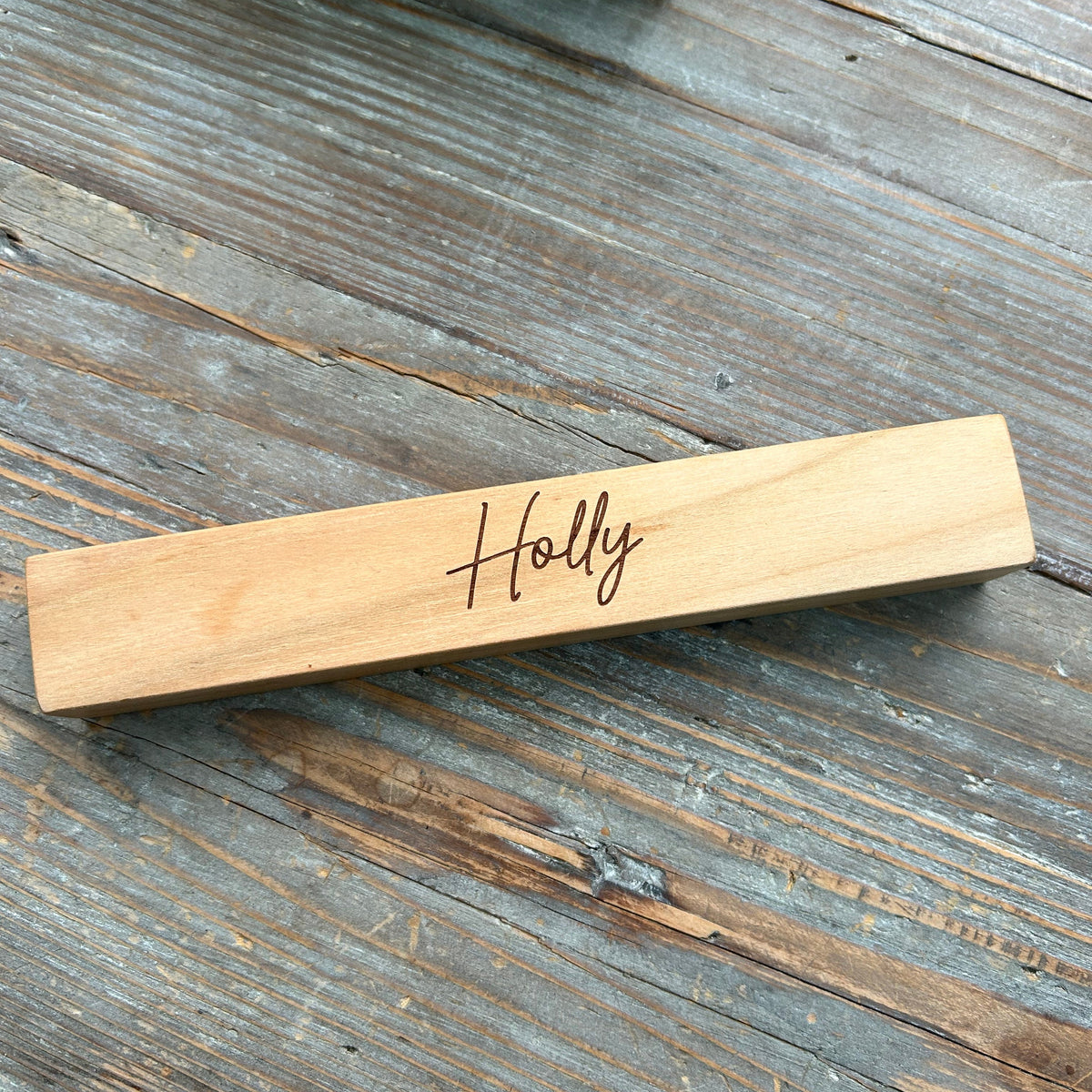 Personalised Beech Pen & Presentation Box