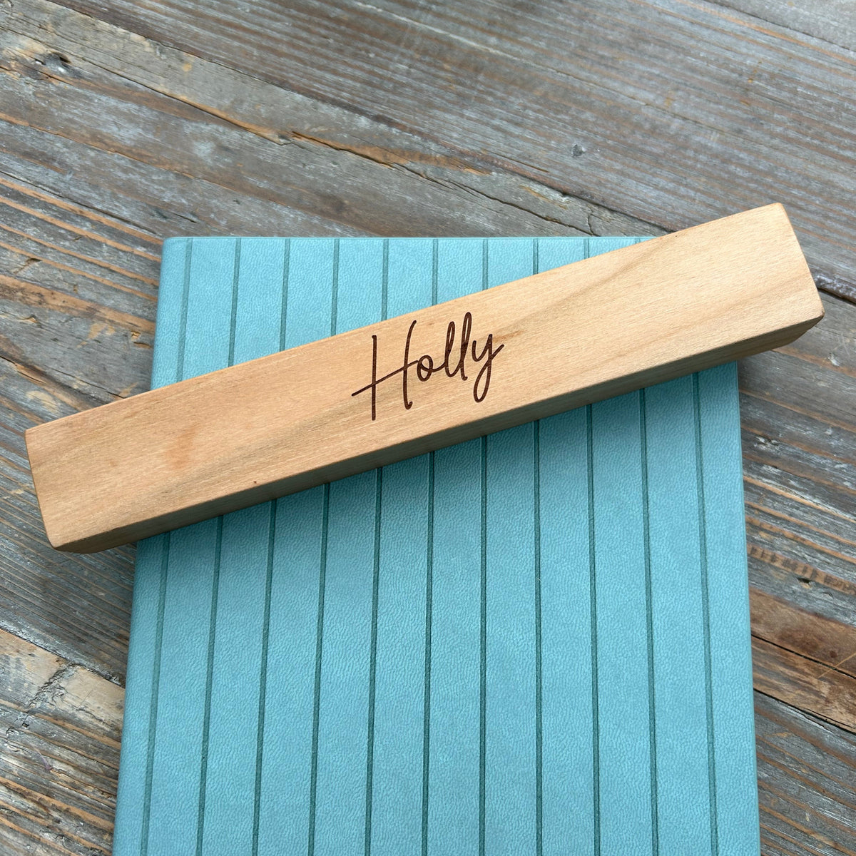 Personalised Beech Pen & Presentation Box