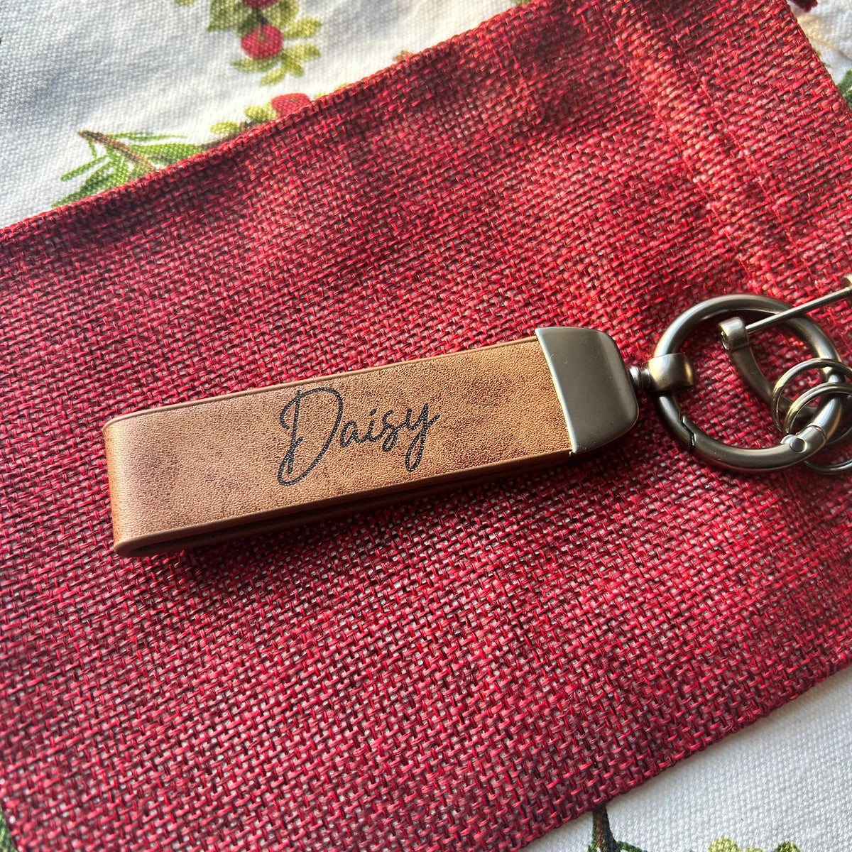 Personalised Loop Keyring