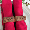Personalised Acacia Wood Napkin Rings