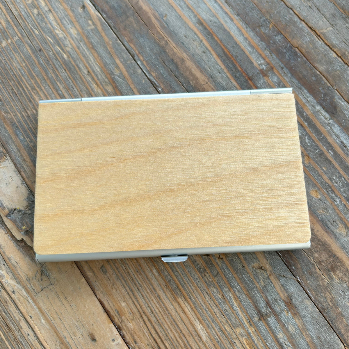 Personalised Wooden Business Card Holder